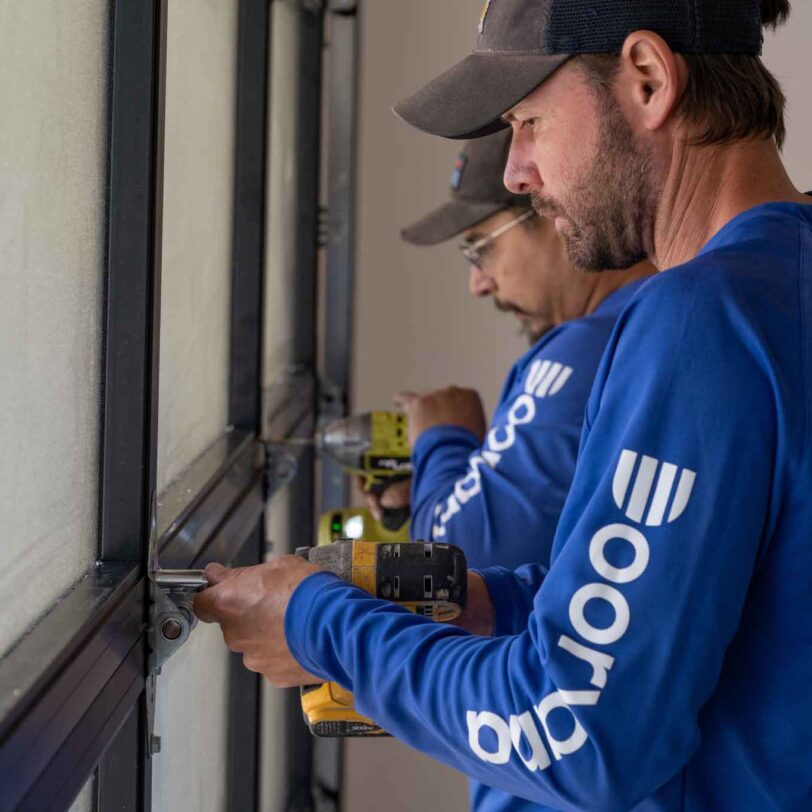 installing hinges on garage doors