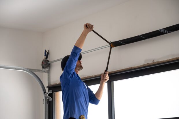 torsion spring install for a garage door