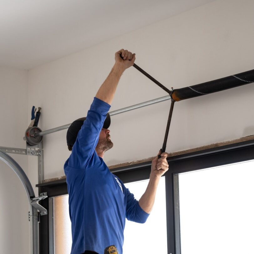 torsion spring install for a garage door