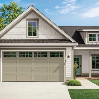 Metal Carriage Style Garage Doors from Clopay Installed by Doorvana00001