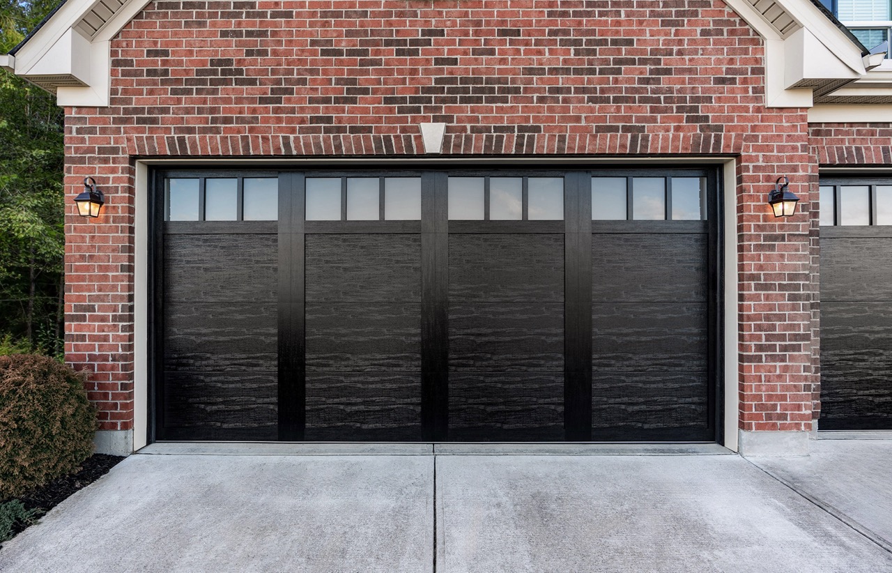colonial style black garage door available from doorvana garage doors