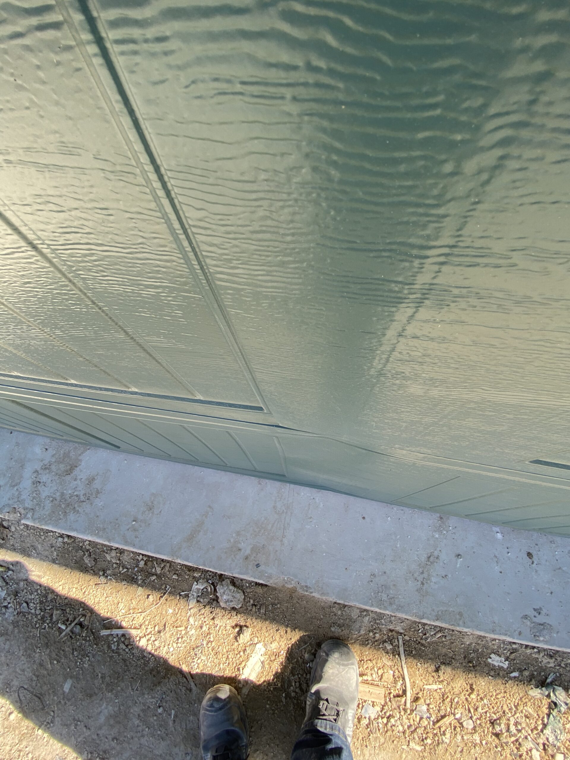 dented garage door