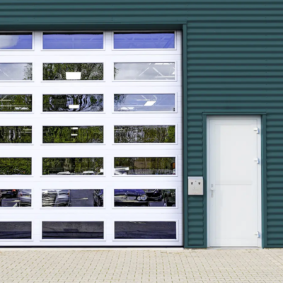 commercial space with Clopay Extreme Series garage door