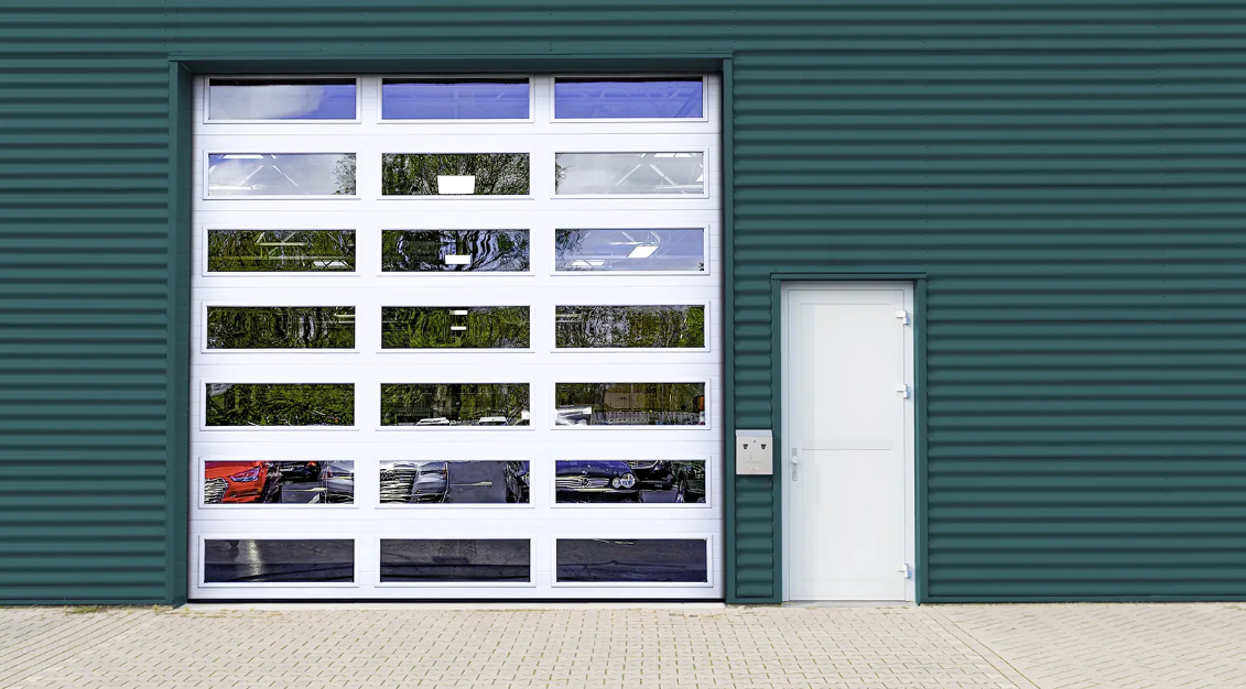 commercial space with Clopay Extreme Series garage door