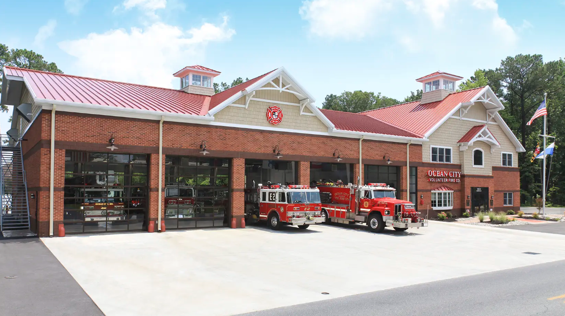 fire station with Clopay Extreme Series garage door