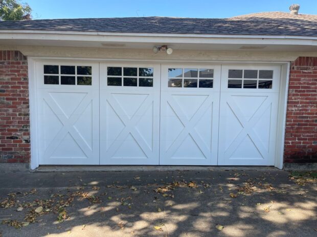 16x7 painted garage door