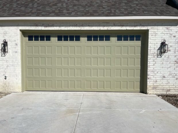 painted amarr hillcrest garage door