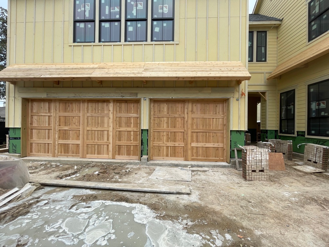 16x8 and 10x8 real cedar garage doors