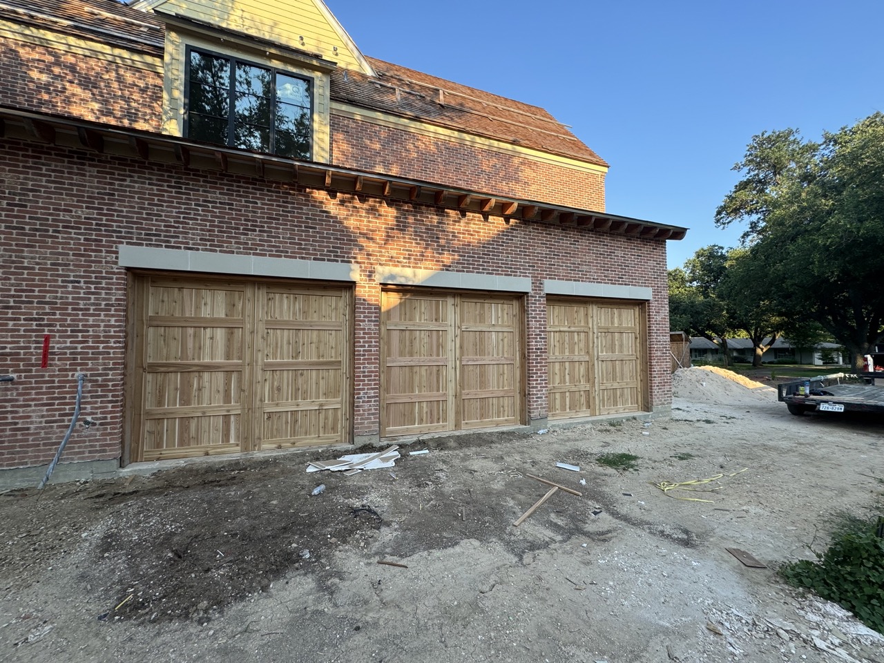 3-9x8 cedar carriage house doors